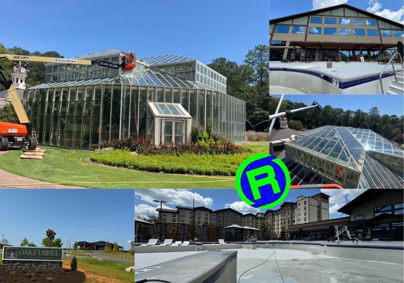 Large commercial resort and greenhouse cleaning projects